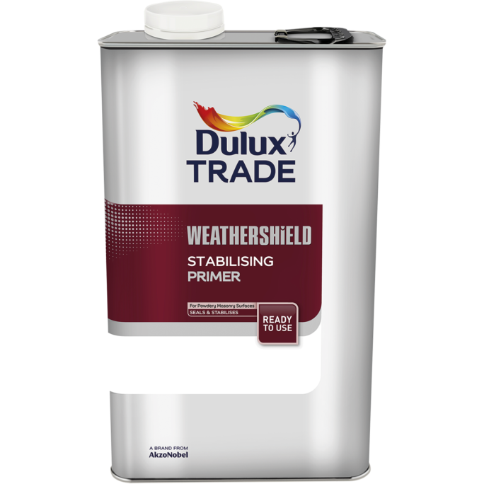 Vivechrom Dulux Trade Weathershield Stabilising Primer - Υπόστρωμα διαλύτου για εξωτερικούς τοίχους που χρησιμοποιείται με