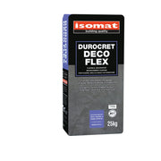 Isomat DUROCRET-DECO FLEX - Εύκαμπτη, ινοπλισμένη, ρητινούχα πατητή τσιμεντοκονία για δάπεδα, τοίχους και χτιστά έπιπλα
