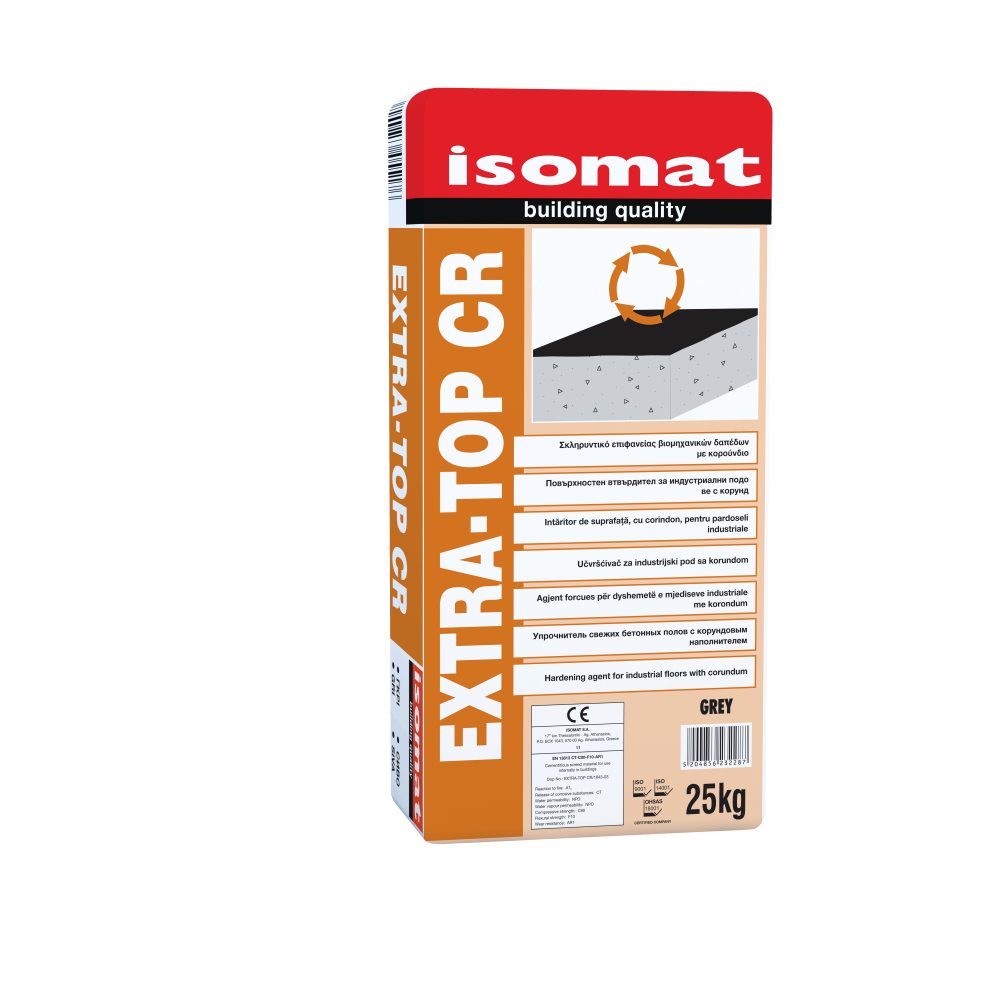 Isomat EXTRA-TOP CR - Σκληρυντικό επιφανείας βιομηχανικών δαπέδων με κορούνδιο