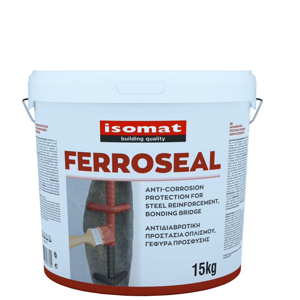 Isomat FERROSEAL - Ρητινούχο τσιμεντοκονίαμα για αντιδιαβρωτική προστασία οπλισμού - Γέφυρα πρόσφυσης