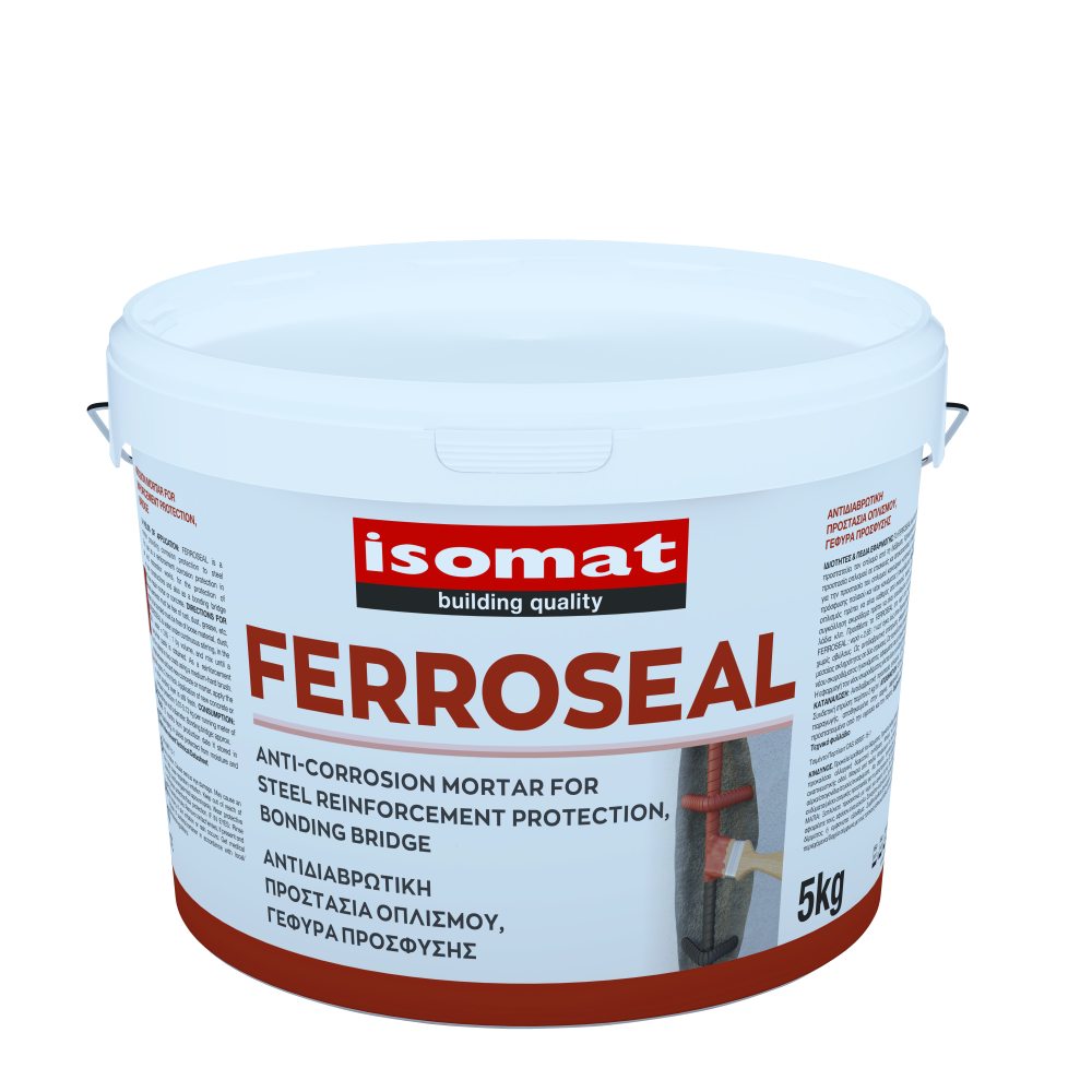 Isomat FERROSEAL - Ρητινούχο τσιμεντοκονίαμα για αντιδιαβρωτική προστασία οπλισμού - Γέφυρα πρόσφυσης