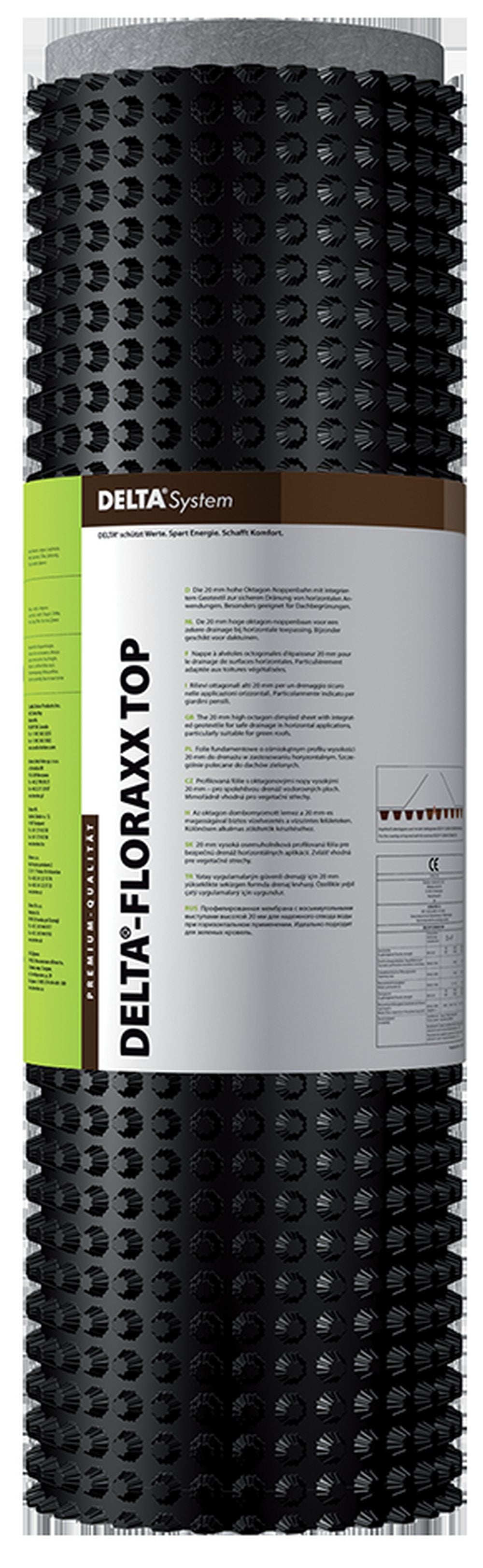 Isomat DELTA-FLORAXX TOP - Αποστραγγιστική μεμβράνη