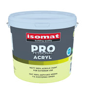 Isomat ISOMAT PROFESSIONAL ACRYL - Ματ ακρυλικό χρώμα για εξωτερική χρήση Ιδανικό για επαγγελματίες