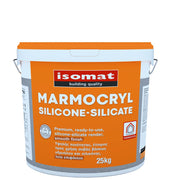 Isomat MARMOCRYL SILICONE-SILICATE Fine - Έτοιμος προς χρήση, εξαιρετικά υδρατμοπερατός σοβάς, βάσεως υδρυάλου και σιλικόνης Λεία επιφάνεια