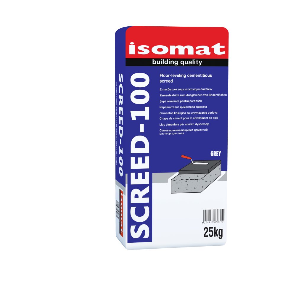 Isomat SCREED-100 - Επιπεδωτικό τσιμεντοκονίαμα για γέμισμα δαπέδων