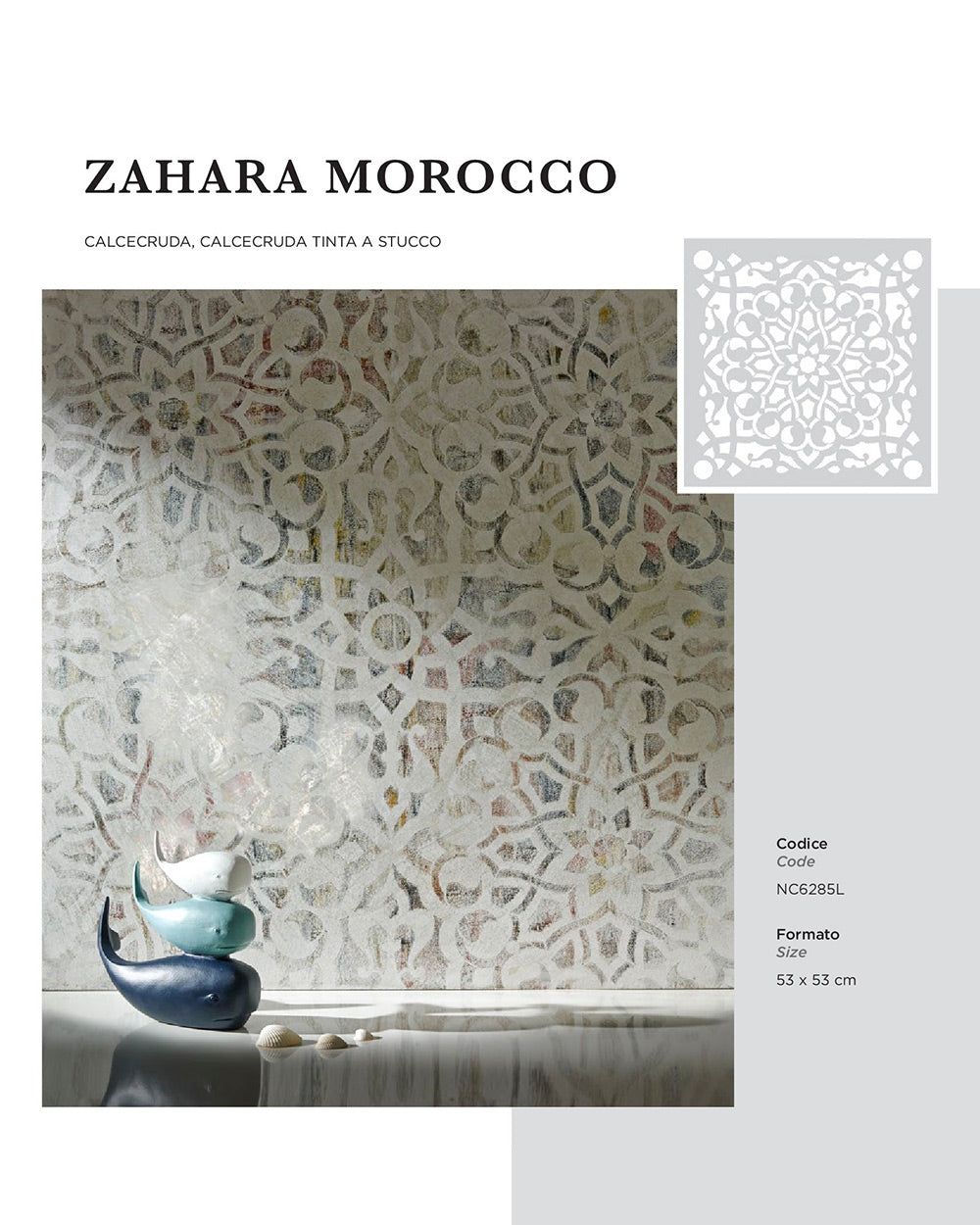 Novacolor Stencil Zahara Moroccan 50x70cm
