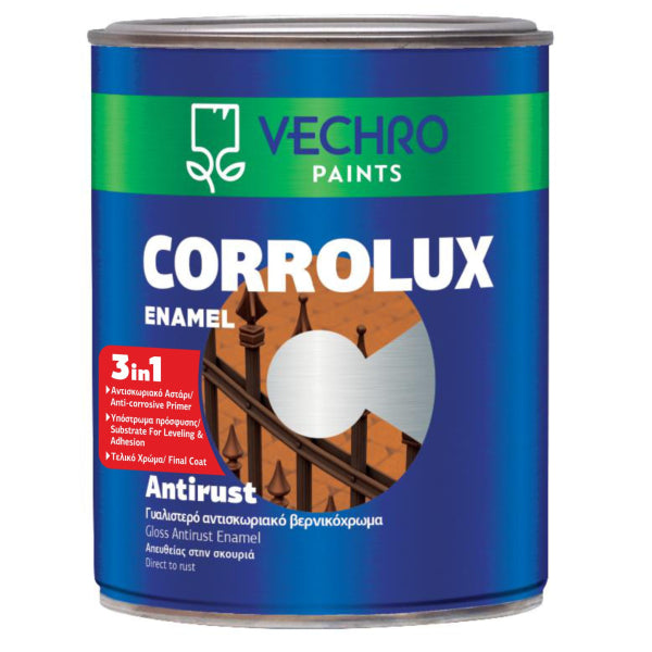 VECHRO CORROLUX ANTIRUST 3 in 1 - Αντισκωριακό Βερνικόχρωμα Απευθείας στη Σκουριά