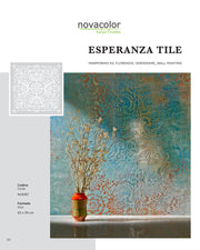 Novacolor Stencil Esperanza Tile 50x70cm