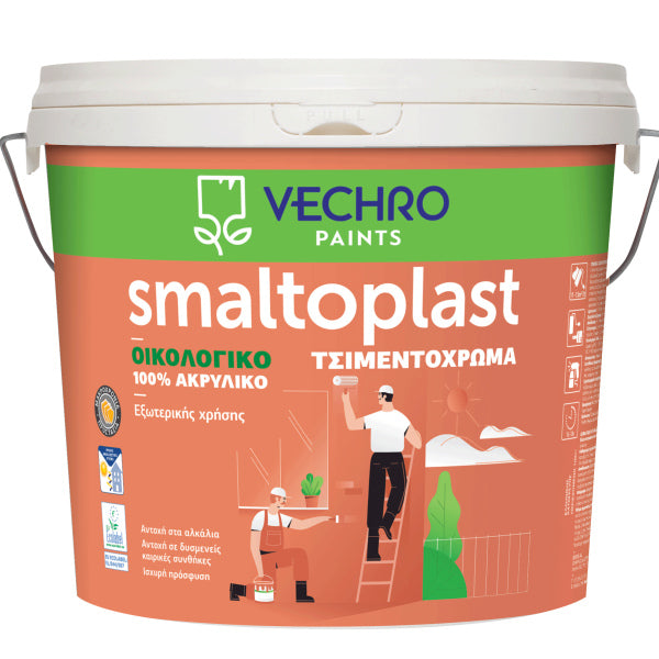 VECHRO SMALTOPLAST ΤΣΙΜΕΝΤΟΧΡΩΜΑ - 100% Ακρυλικό Οικολογικό
