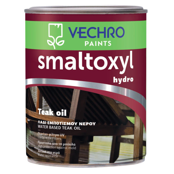 VECHRO SMALTOXYL HYDRO TEAK OIL - Λάδι Εμποτισμού Νερού για Ξύλο