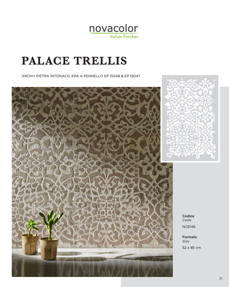 Novacolor Stencil Palace Trellis 50x70cm
