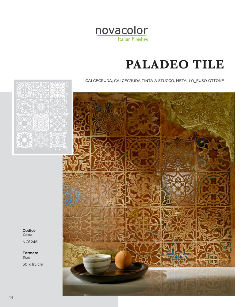 Novacolor Stencil Paladeo tile