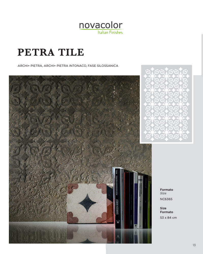 Novacolor Stencil Petra tile