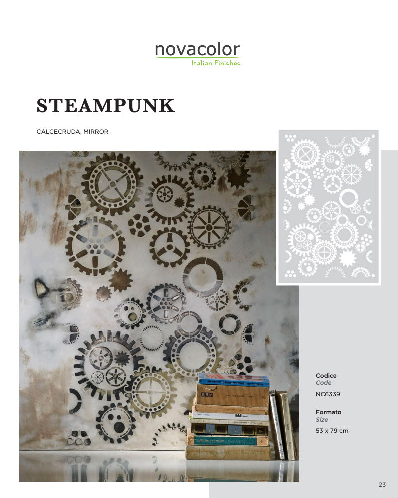 Novacolor Stencil Steampunk 54x84cm