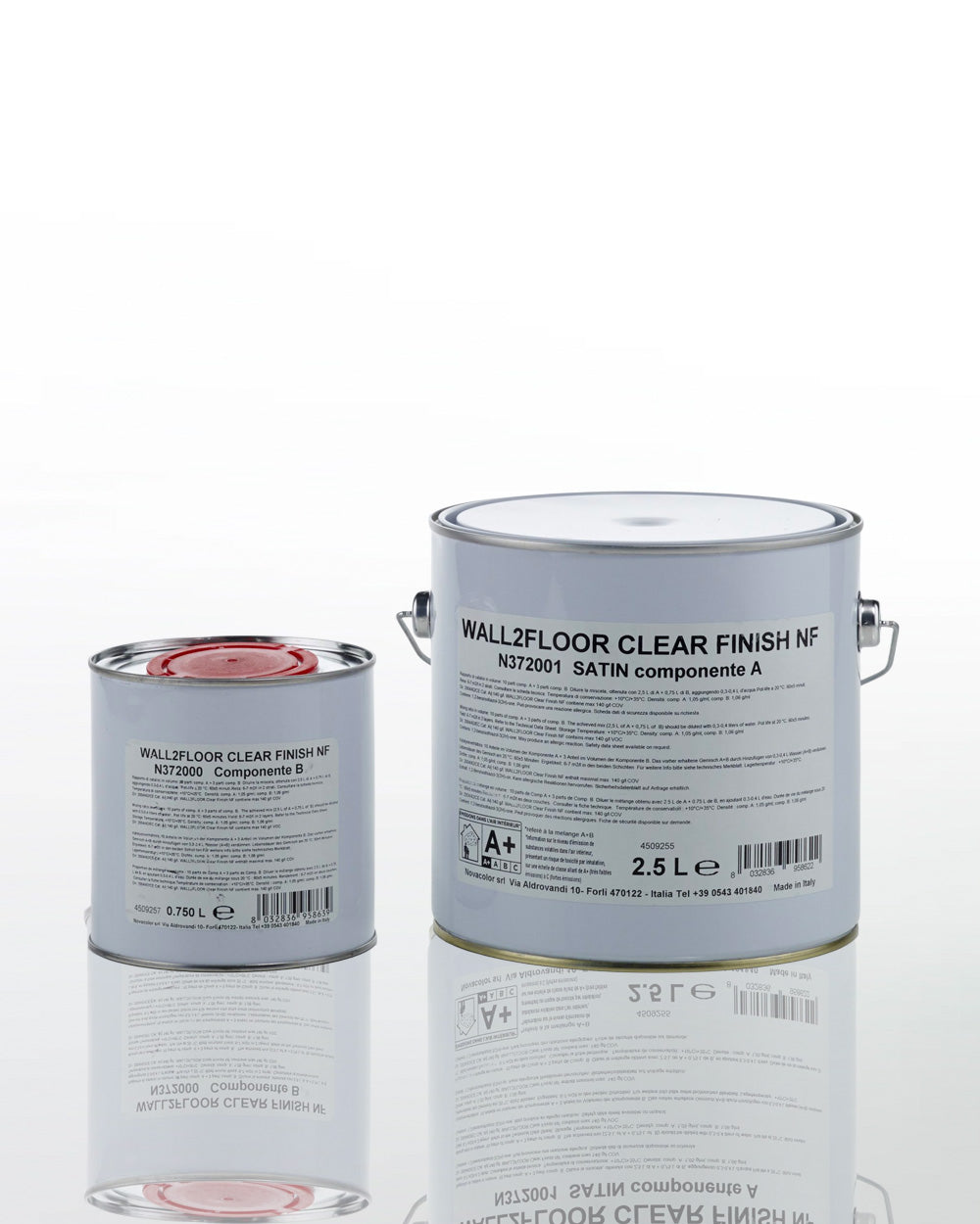 Novacolor W2F CLEAR FINISH BI-COMPONENT NF COMP. A - GLOSS 2,5 lt